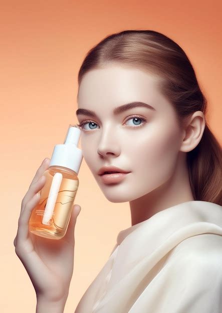 Premium AI Image | lipstick cosmetics skincare model