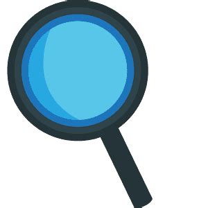 magnifying glass tilted left  vector emoji  creazillacom