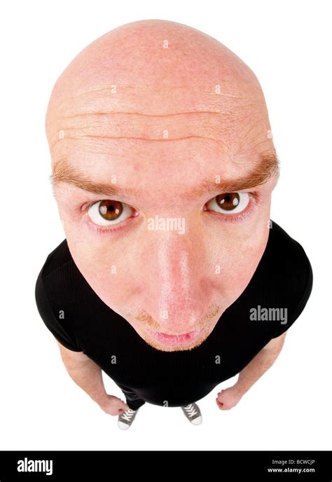 bald headed man    camera stock photo alamy