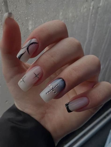 Pin by Paulina Biela on paznokcie in 2024 | Beige nails, Punk nails ...