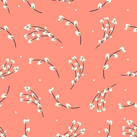 premium vector willow seamless patterneaster pattern  willow