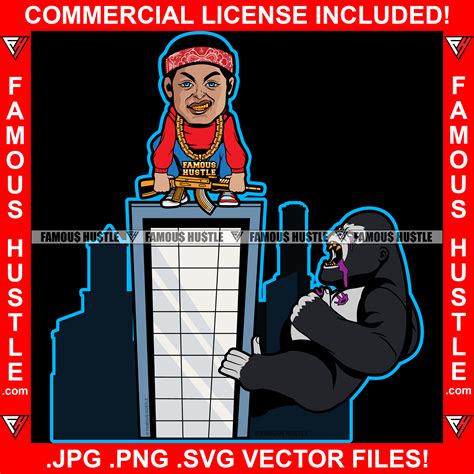 King Of The Trap Gangster Man Head Bandanna Gorilla Ape Growling Pink