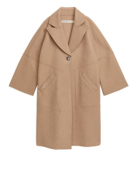 ARKET and Pia Wallén Wool Coat - Beige - ARKET ES