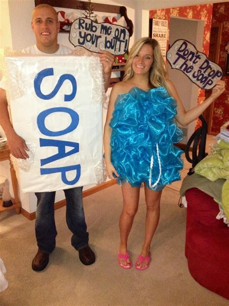 Loofah and Soap Halloween Costume! | Diy couples costumes, Couples