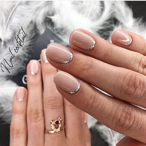 glitter cuticle manicure | Дизайнерские ногти, Гелевые ногти, Красивые ...