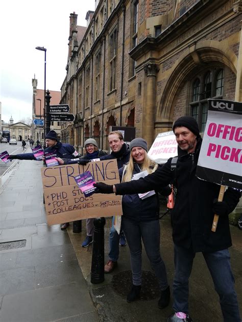 Mia Gray on Twitter: "Scientists on strike at Cambridge. Damp, but high