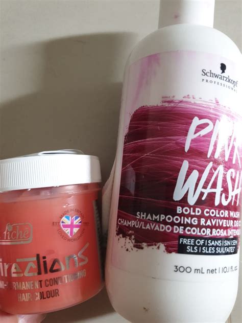 Pink Hair dye (temporary), Beauty & Personal Care, Hair on Carousell