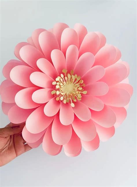 Paper Flower Template, Wall Paper Flowers for Events and Wedding Décor ...