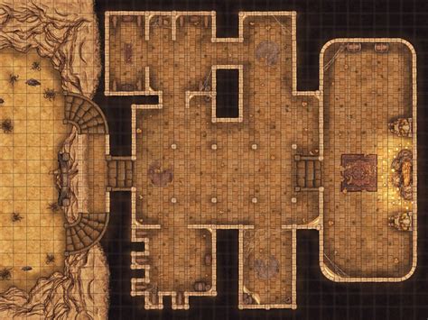 Desert Catacombs Battle Map, Dnd Battle Map, D&D, Battlemap, Dungeons and Dragons, 5e, Roll20 ...