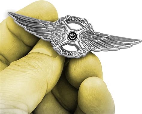 Amazon.com: BL4-018 Full Size Silver UAS FAA Commercial Drone Pilot ...