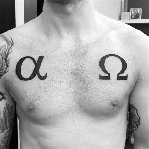 30 Alpha Omega Tattoo Designs For Men - Greek Grandeur