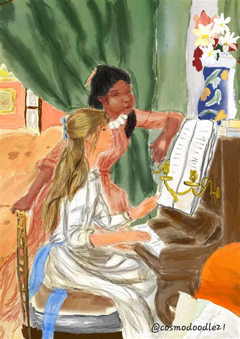 ArtStation - Study of Young Girls at the Piano by Pierre Auguste Renoir