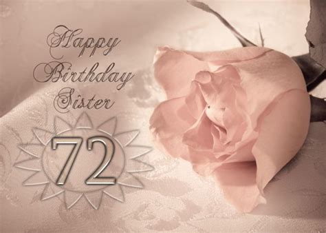 Happy Birthday Sister aged 72 card #Ad , #ad, #Sister, #Birthday, # ...