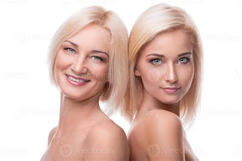 Beautiful middle aged mother and her adult daughter 16112788 Stock