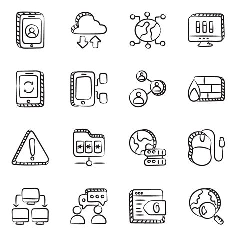 Web and Apps Doodle 2298396 Vector Art at Vecteezy