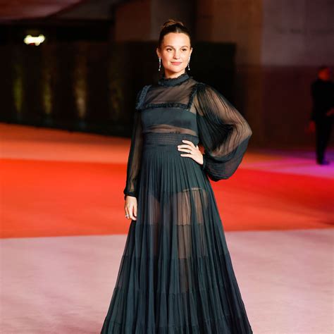Alicia Vikander taps the see-through trend for her latest red carpet