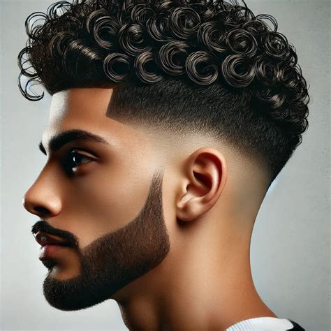 drop fade curly hair tiblor