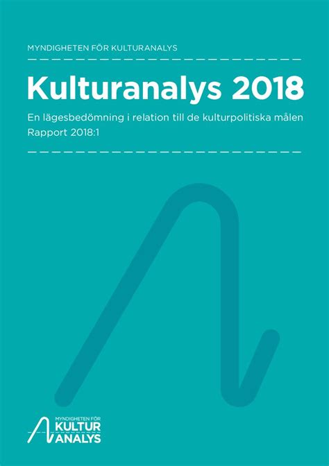 Kulturanalys 2018 - Kulturanalys