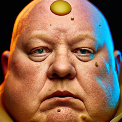 Vladimir Harkonnen on Dune planet Close-up portrait, color portrait ...