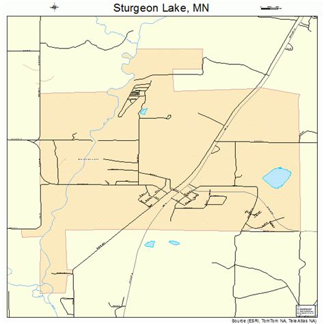 Sturgeon Lake Minnesota Street Map 2763220