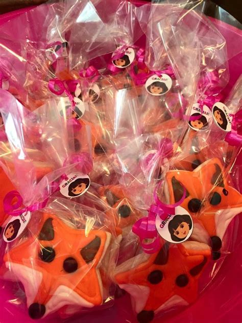 Dora the Explorer fiesta party decorations Swiper cookies favor | Fiesta party decorations ...