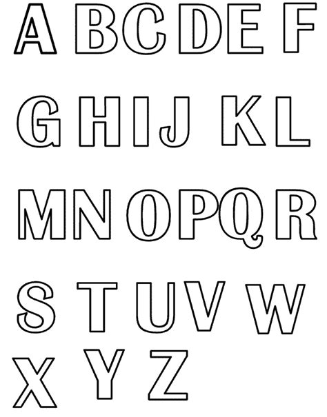Letras Para Colorir Imprimir - Desenho para colorir de letras do alfabeto | desenhos para pintar e ...