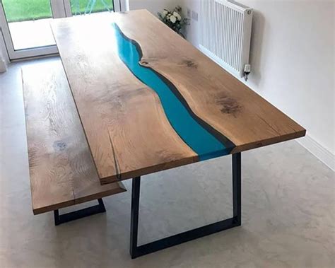 Стол с рекой | Столы столовая, Причудливая мебель, Идеи для мебели