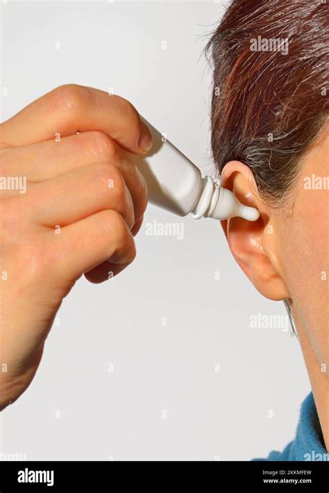 Ear wax removal Stock Photo - Alamy