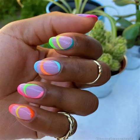 44+ Bright Nail Designs That Are Hot Right Now | Cute acrylic nails ...