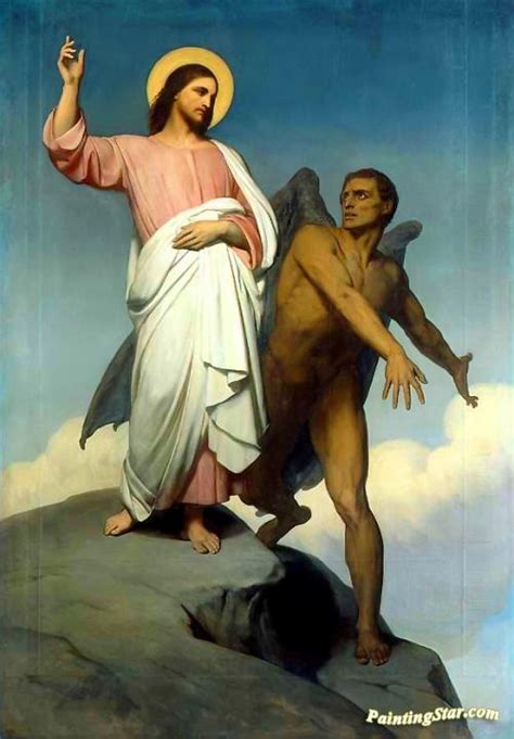 The Temptation Of Christ Artwork By Ary Scheffer Oil Painting & Art ...