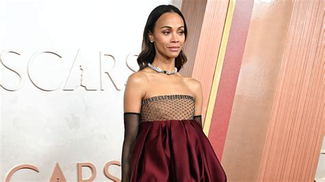 Zoe Saldaña's 2025 Oscars Saint Laurent Dress Proves \201cFashion Is
