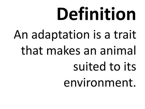PPT - ADAPTATION PowerPoint Presentation, free download - ID:2086498