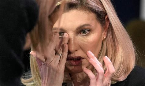 Ukraine First Lady wipes away tears in emotional new photo after ...