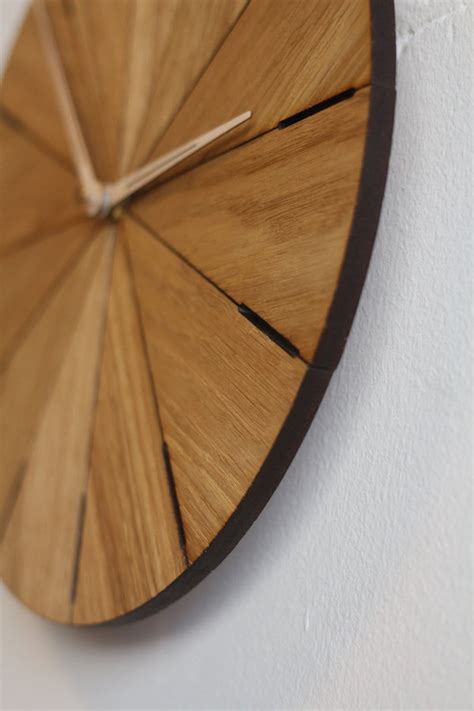 Wood Clock Wall Clock Modern Wall Clock Wooden Clock | Etsy