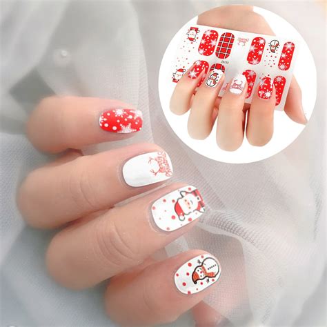 DIY Finger Nail Stickers Full Wraps Nail Polish Stickers Nail Stripes ...