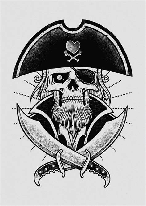 Pirate Skull Drawing at PaintingValley.com | Explore collection of ...