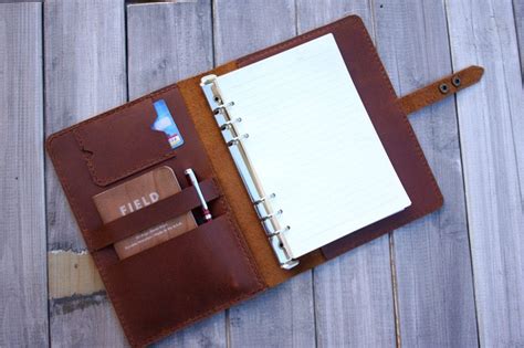 Personalized Leather Weekly Planner Cover – LeatherNeo