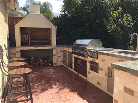 fireplace  standing bbq grill kit