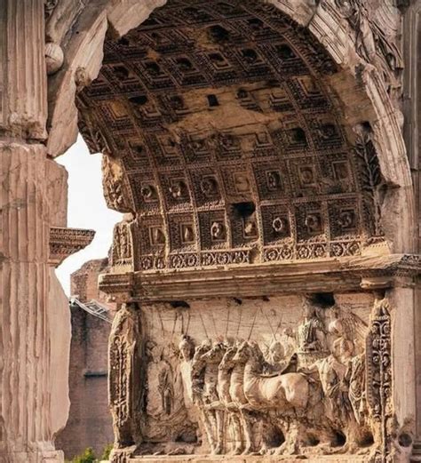Earth - This is a close view of the Arch of Titus, standing in the