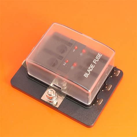 6 Way LED Fuse Box for Standard Blade Fuses with Warning Light » 3 Way