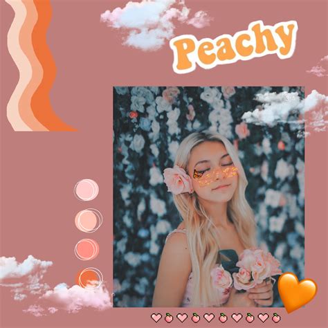 Peachy theme Coco Quinn edit for @bellathechristmasqueen's editing comp