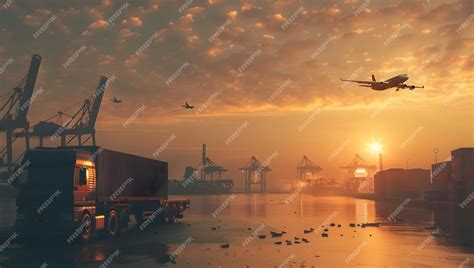 Premium Photo | Logistics elements illustration logistics export ...