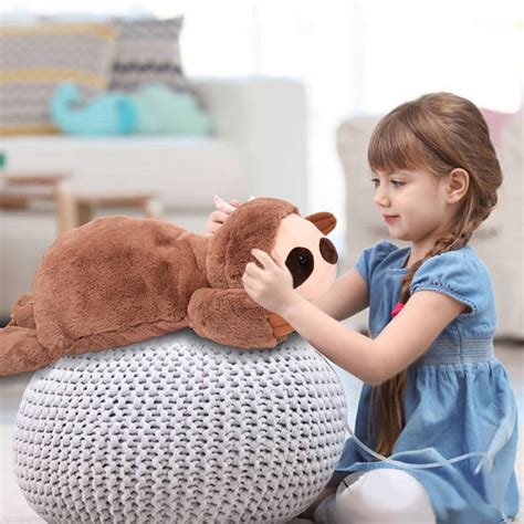 PINMINGS Animales de peluche suaves con peso para adultos, animales ...