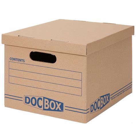 DOC-BOX 15 in. x 10 in. x 12 in. Document Storage Boxes (10-Pack ...