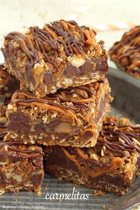 Carmelitas - caramel chocolate oatmeal bars recipe