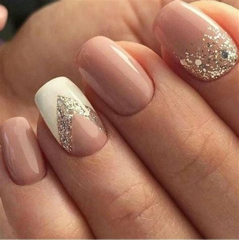 Дизайн Ногтей Бежевый С Блестками Фото — Richnail.ru
