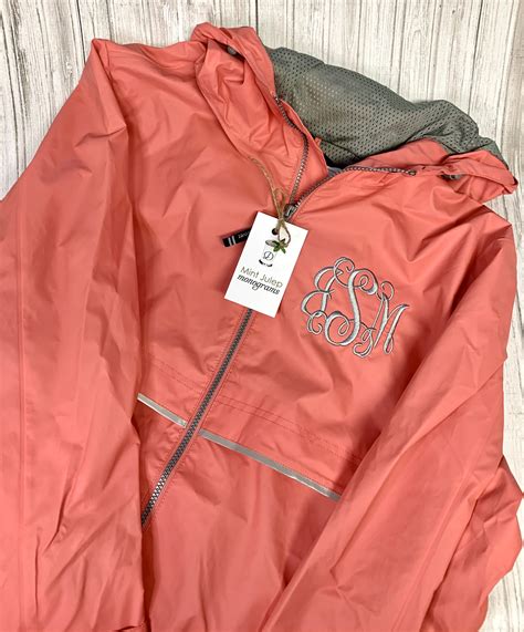 Women's Monogrammed Rain Jacket- High Quality + Beautiful!