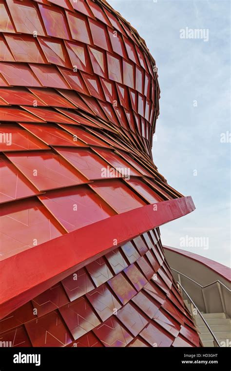 MILAN, ITALY - September 2015: : Architectural view of Vanke Pavilion ...