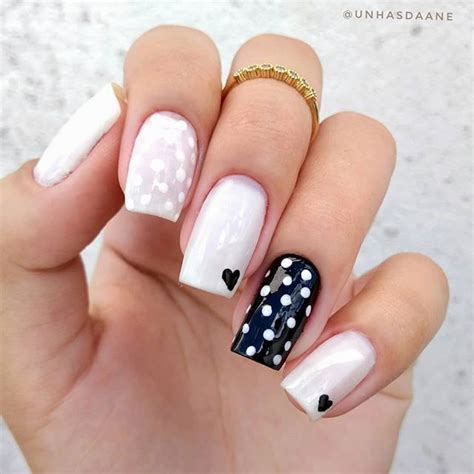 Unhas Preto E Branco Fáceis De Fazer - Desenhosdeunhasfaceisempretoebrancopassoapasso