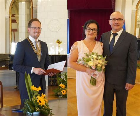 Prezydent Tarnowa Jakub Kwaśny udzielił ślubu. Anna i Mariusz